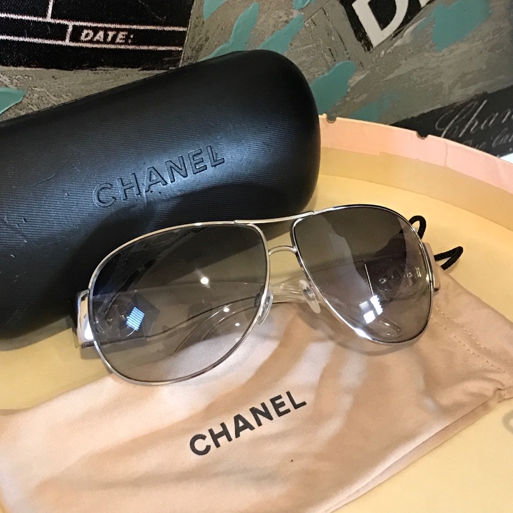 💯%Authentic Chanel Aviator Sunglasses 😎